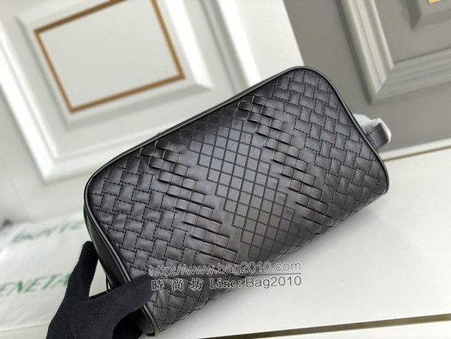 Bottega veneta高端男包 98020 寶緹嘉編織洗漱包 BV經典款胎牛皮純手工編織手袋手拿包  gxz1358
